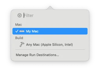 輸出已經可以選 m1 mac