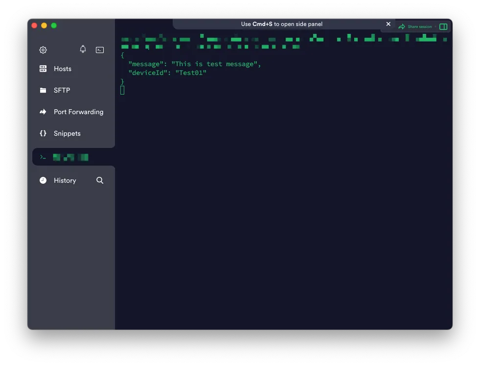 有正常收到其他 client 的資料