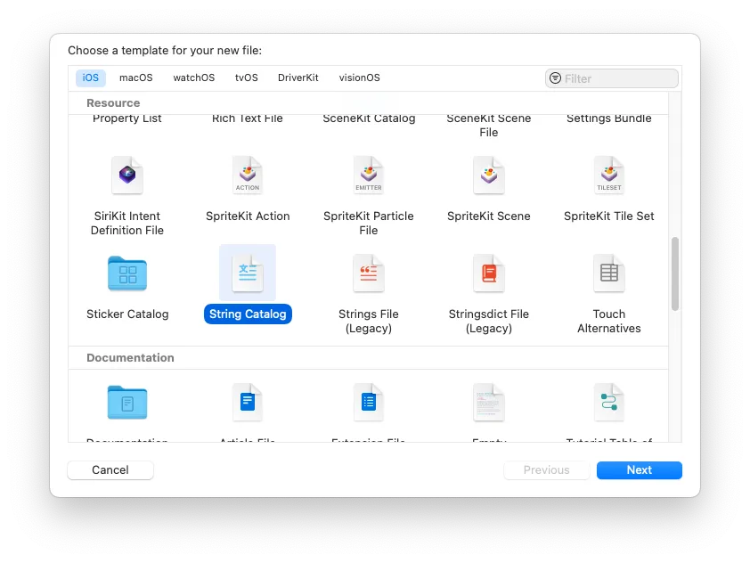 Xcode15 String Catalog