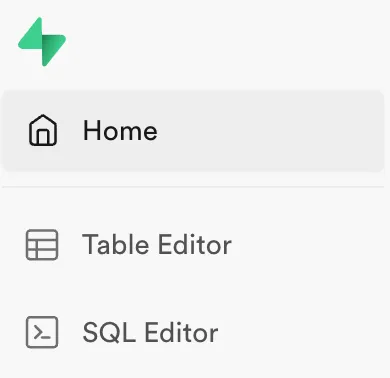 側選單中前兩個即是資料表編輯器