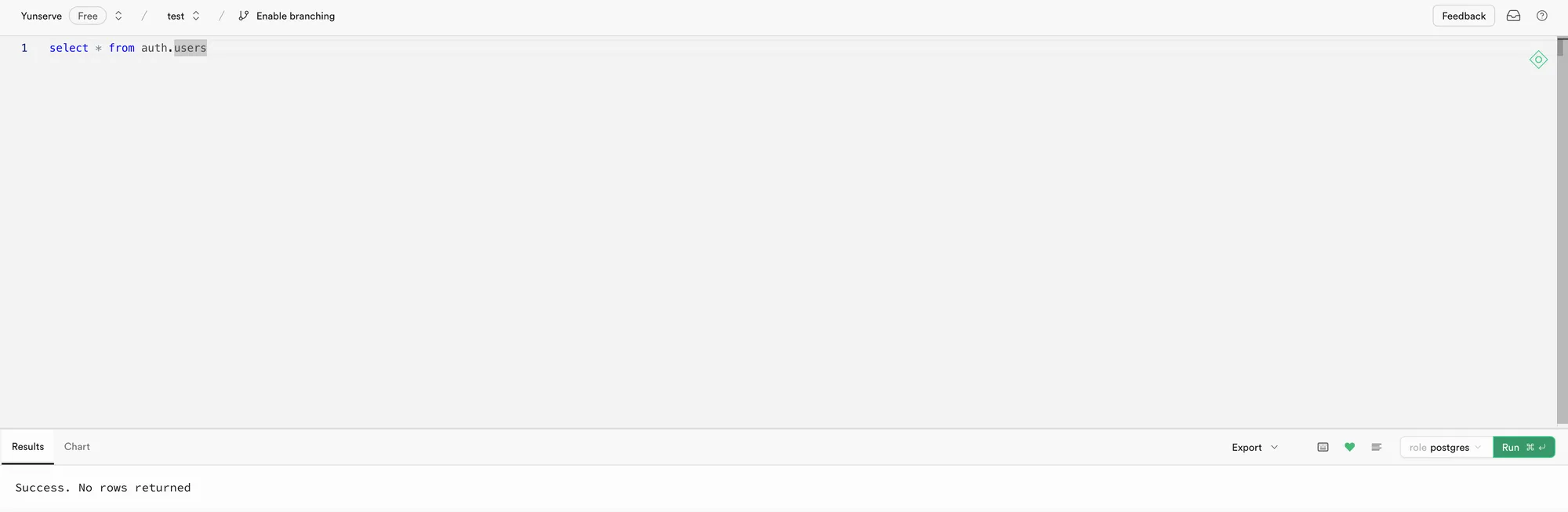 就可以輸入 SQL,右下角還可以加入查詢最愛