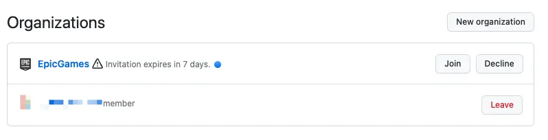 多出了 EpicGames 的邀請通知